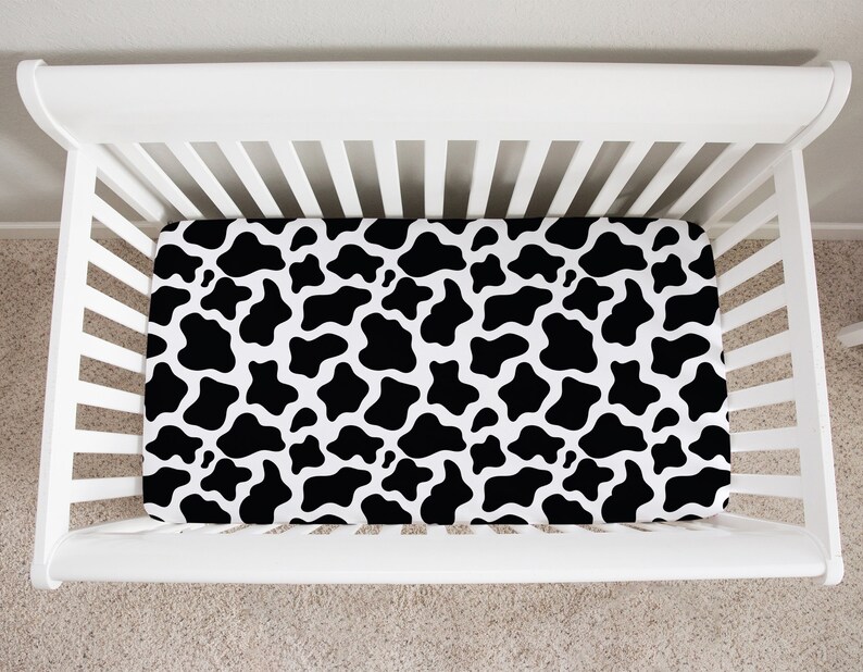 Cow Crib Bedding Set Baby Girl Crib Bedding Set Farmhouse Etsy