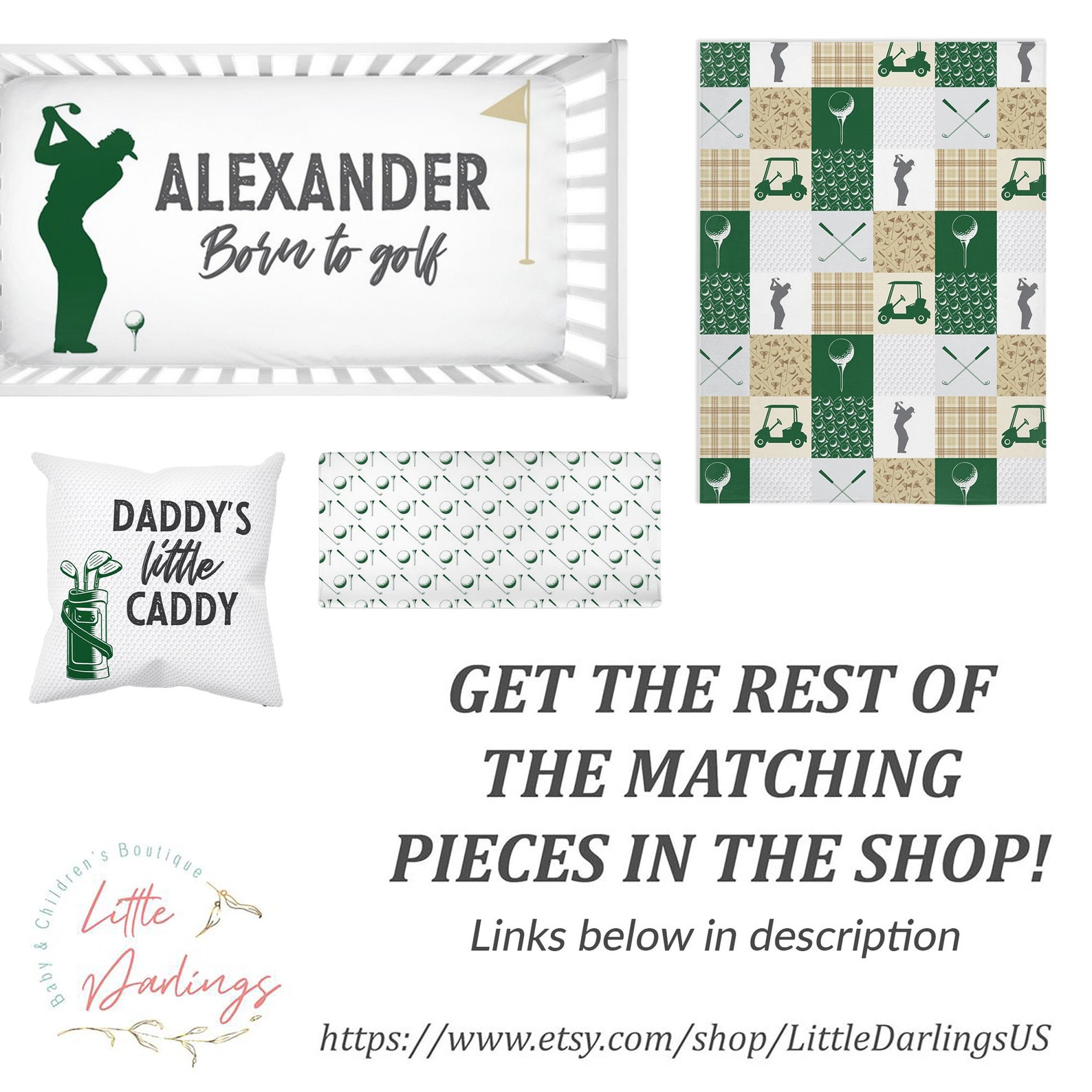 Golf Baby Blanket Baby Boy Blanket Baby Shower Gift Baby Etsy