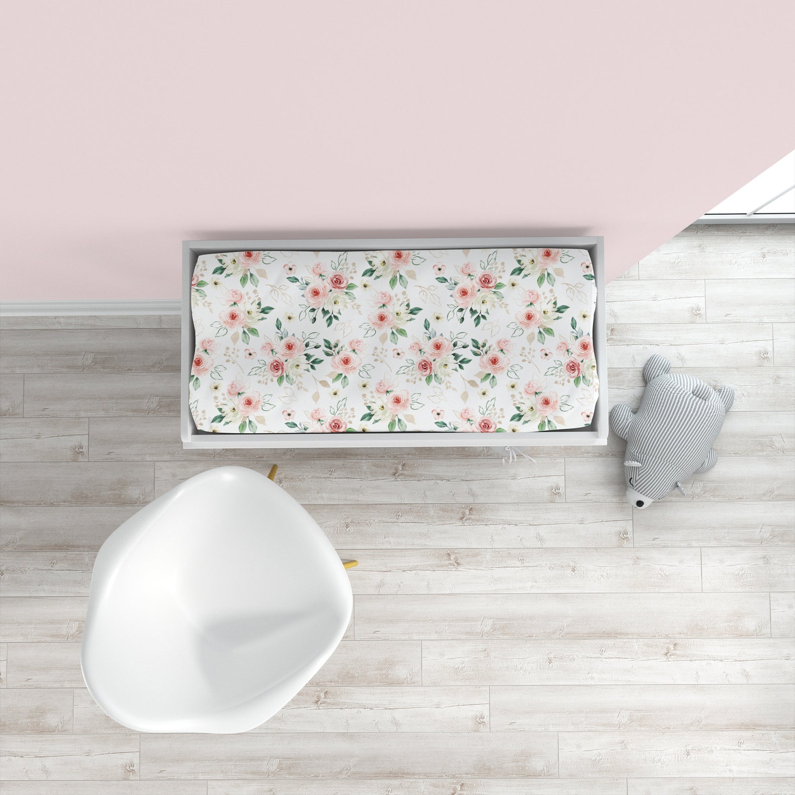 Pink Floral Crib Bedding Set Baby Girl Crib Bedding Etsy