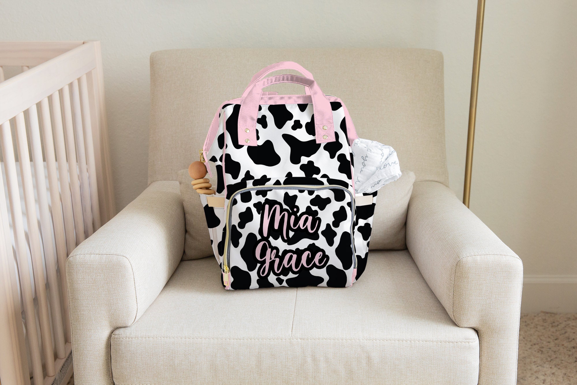Oinimi animal bag (cow pink) ナップサック y2k Oinimi animal bag (cow pink) - メルカリ