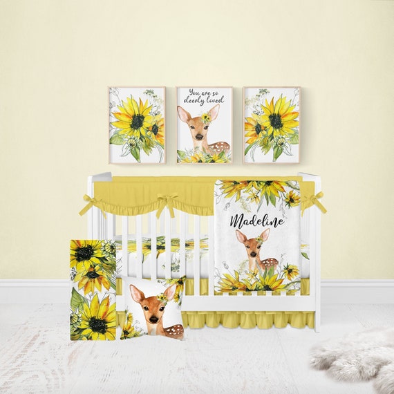 Girl deer nursery bedding outlet