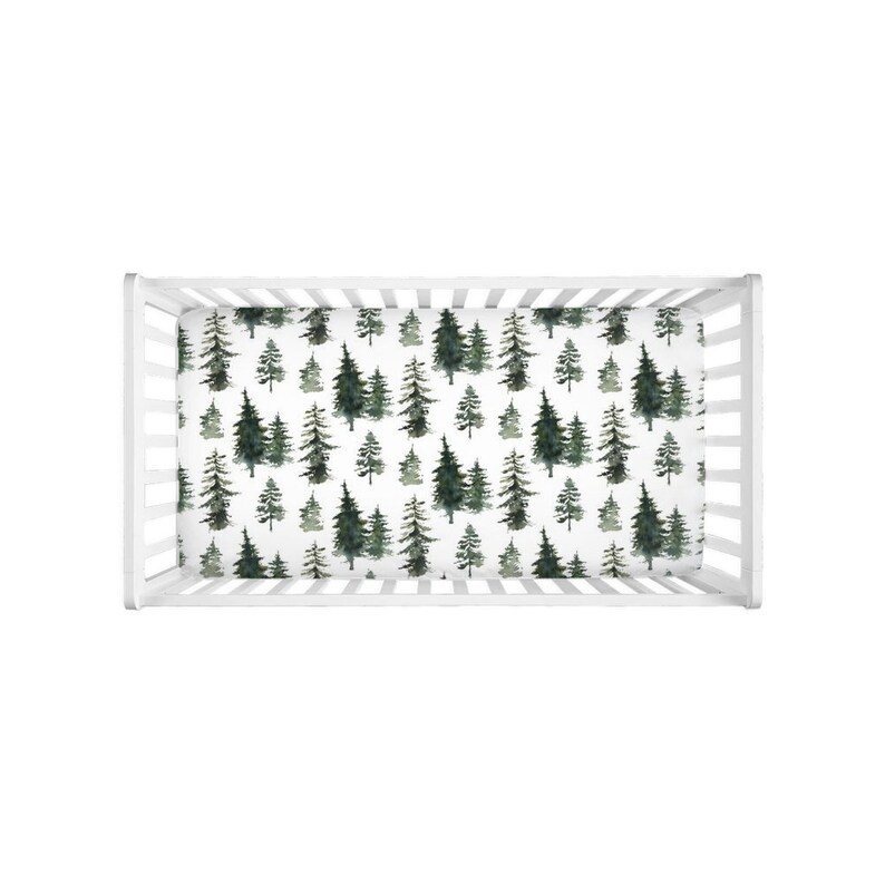 Forest Trees Crib Sheet Forest Crib Sheet Trees Crib Sheet Etsy