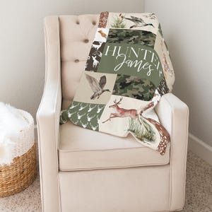 Personalized Hunting Baby Blanket, Mallard Duck Baby Blanket, Baby Boy ...