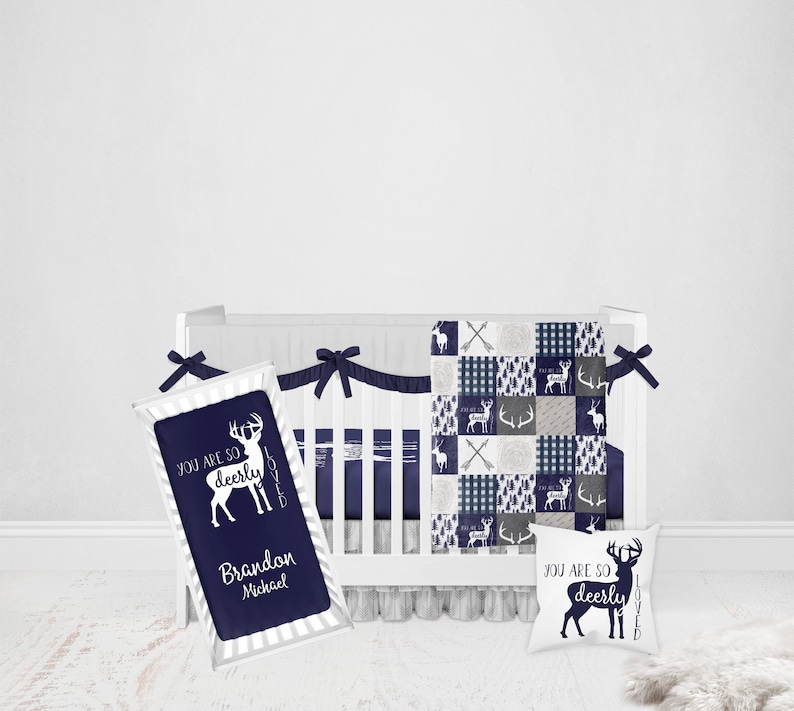 Woodland Crib Bedding Set Baby Boy Crib Bedding Deer Crib Etsy