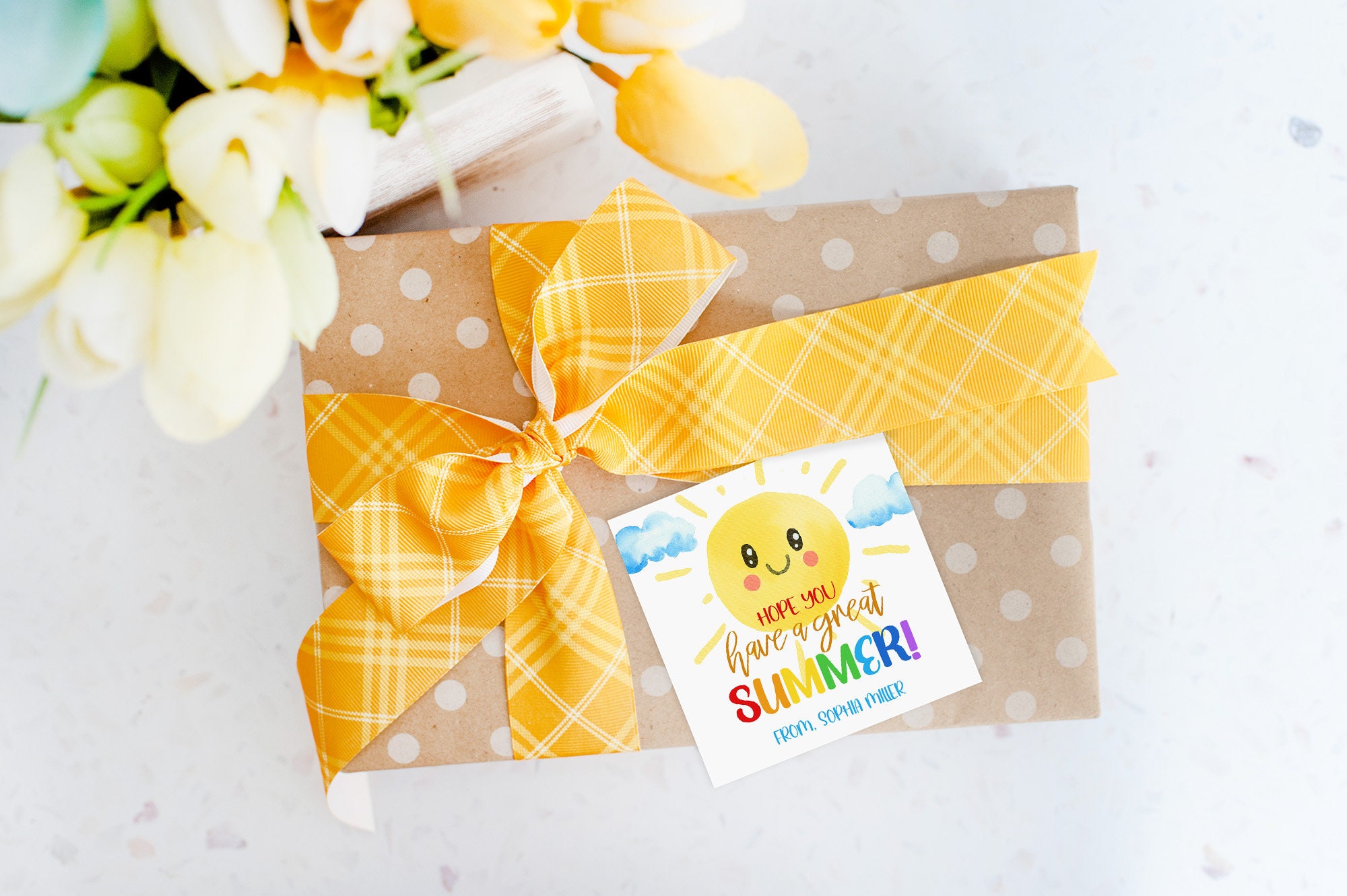 End of School Year Tags, Editable Teacher Thank You Tags, Printable Sun ...