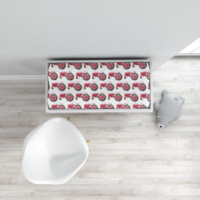 Tractor Crib Bedding Set Baby Boy Crib Bedding Set Red Etsy