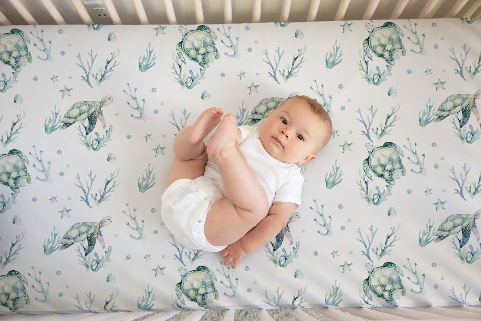 Sea Turtle Crib Bedding Set Boy Crib Bedding Sea Turtle Etsy