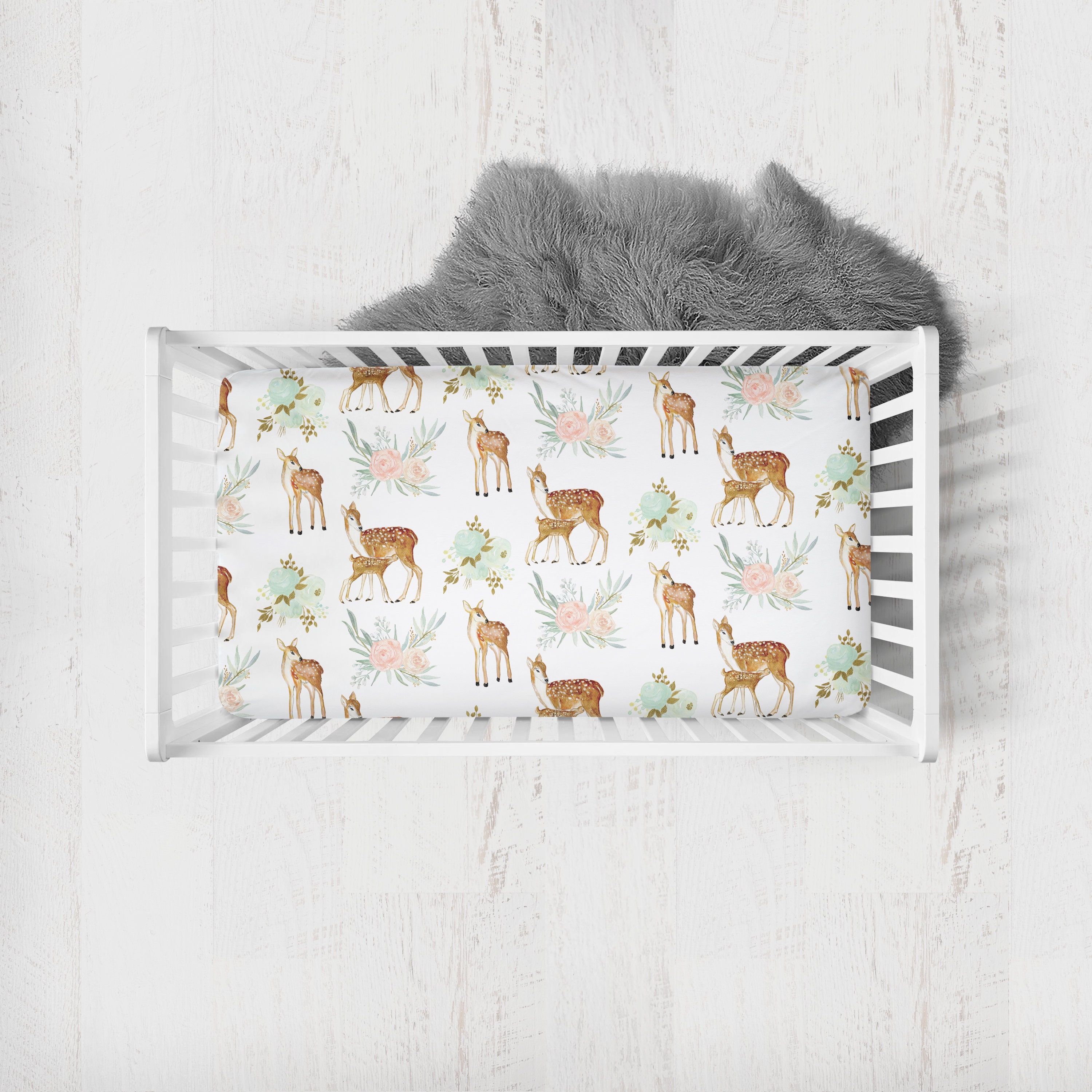 Pehr Follow Me Crib Sheet- Deer main image 1