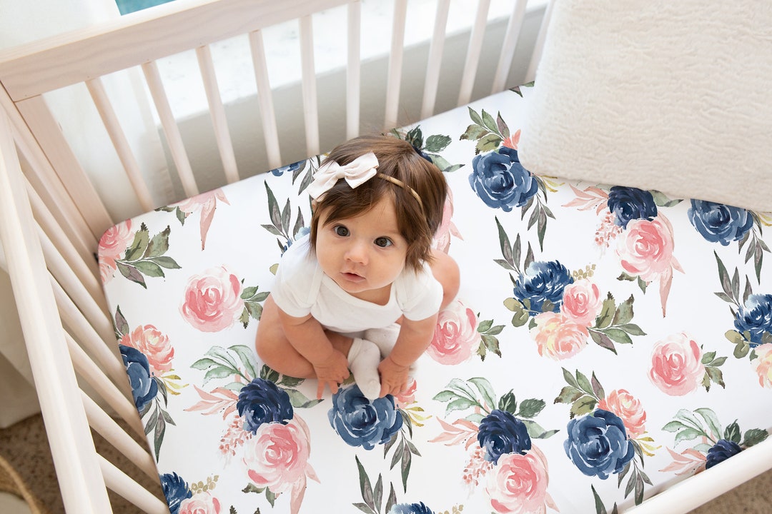 Floral Crib Sheets Crib Sheets Girl Baby Girl Crib Bedding Etsy
