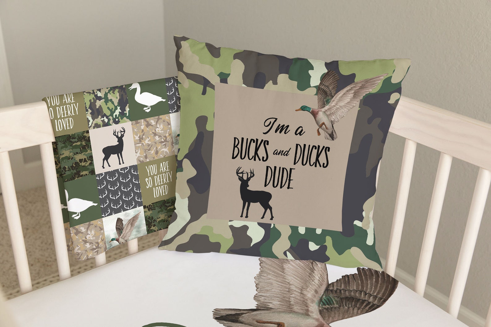Deer Camo Baby Bedding Duck Hunting Baby Bedding Baby Boy Etsy