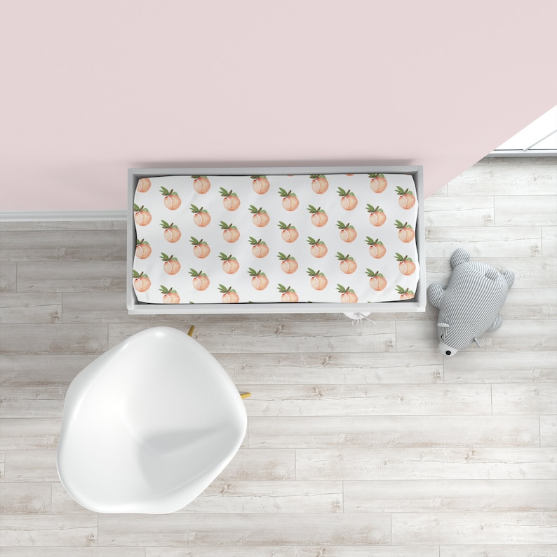 Peach Crib Bedding Set Baby Girl Crib Bedding Set Peach Etsy