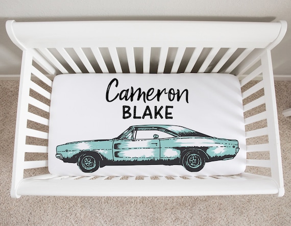 Vintage car nursery best sale bedding