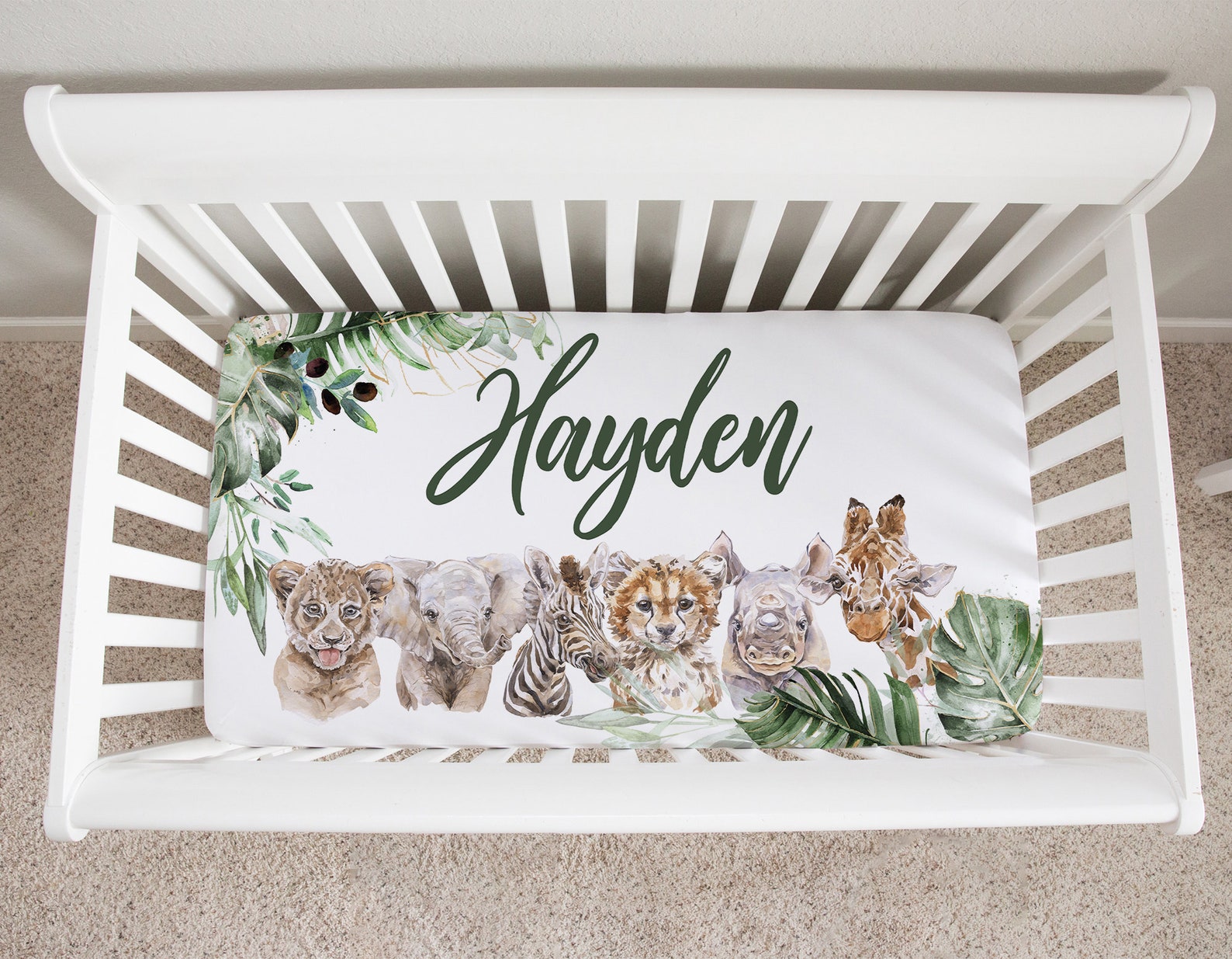 Safari Crib Bedding Set Baby Boy Bedding Crib Bedding Set Etsy