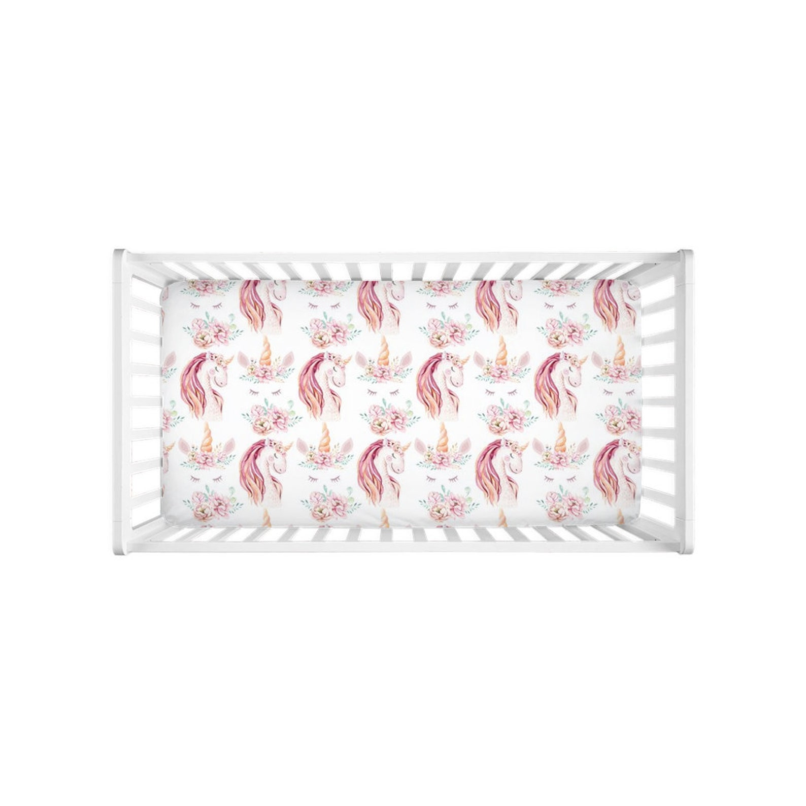 Unicorn Crib Sheet Unicorn Crib Bedding Unicorn Nursery Etsy