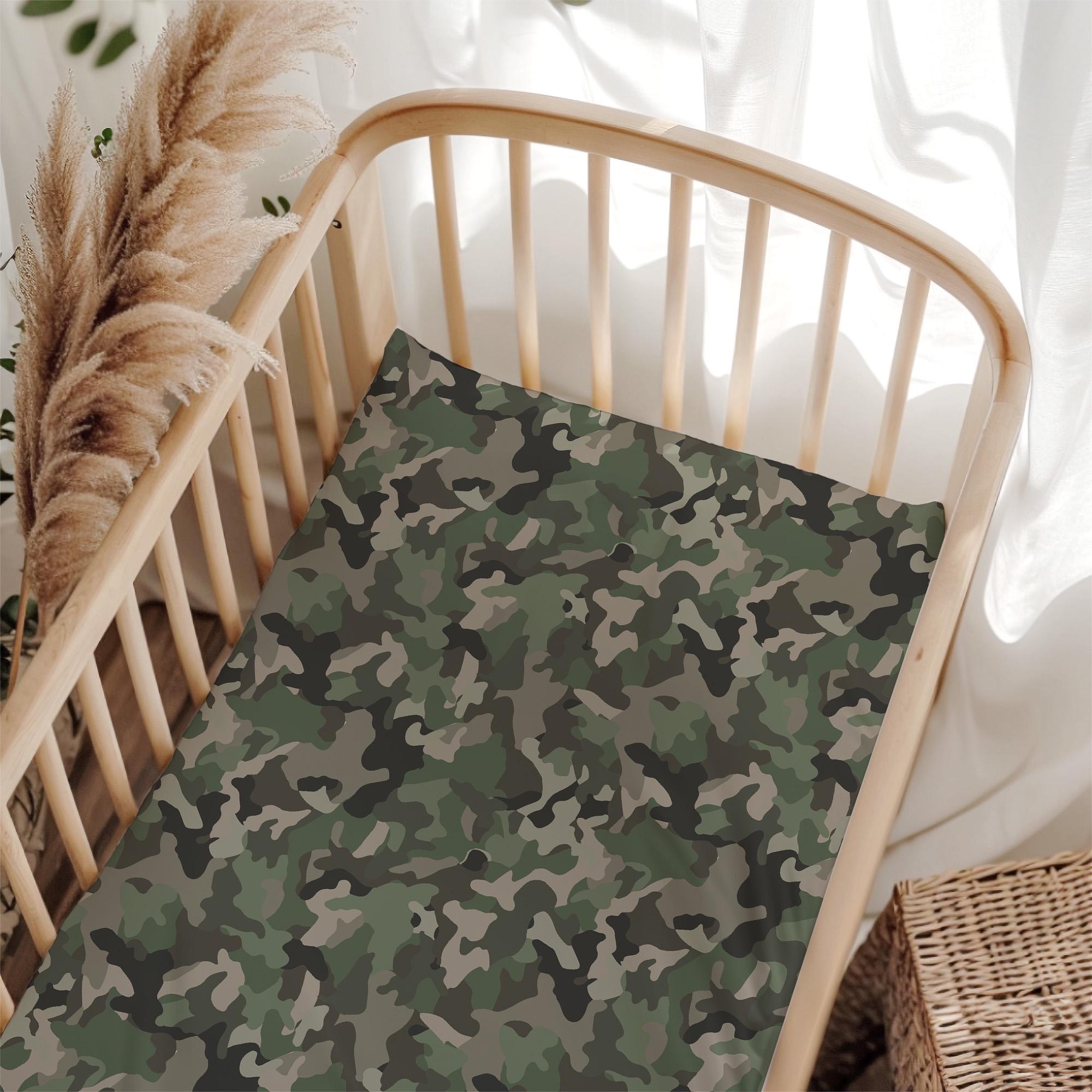 Hunting Crib Bedding Set Boy, Camo Crib Bedding, Mallard Duck Baby