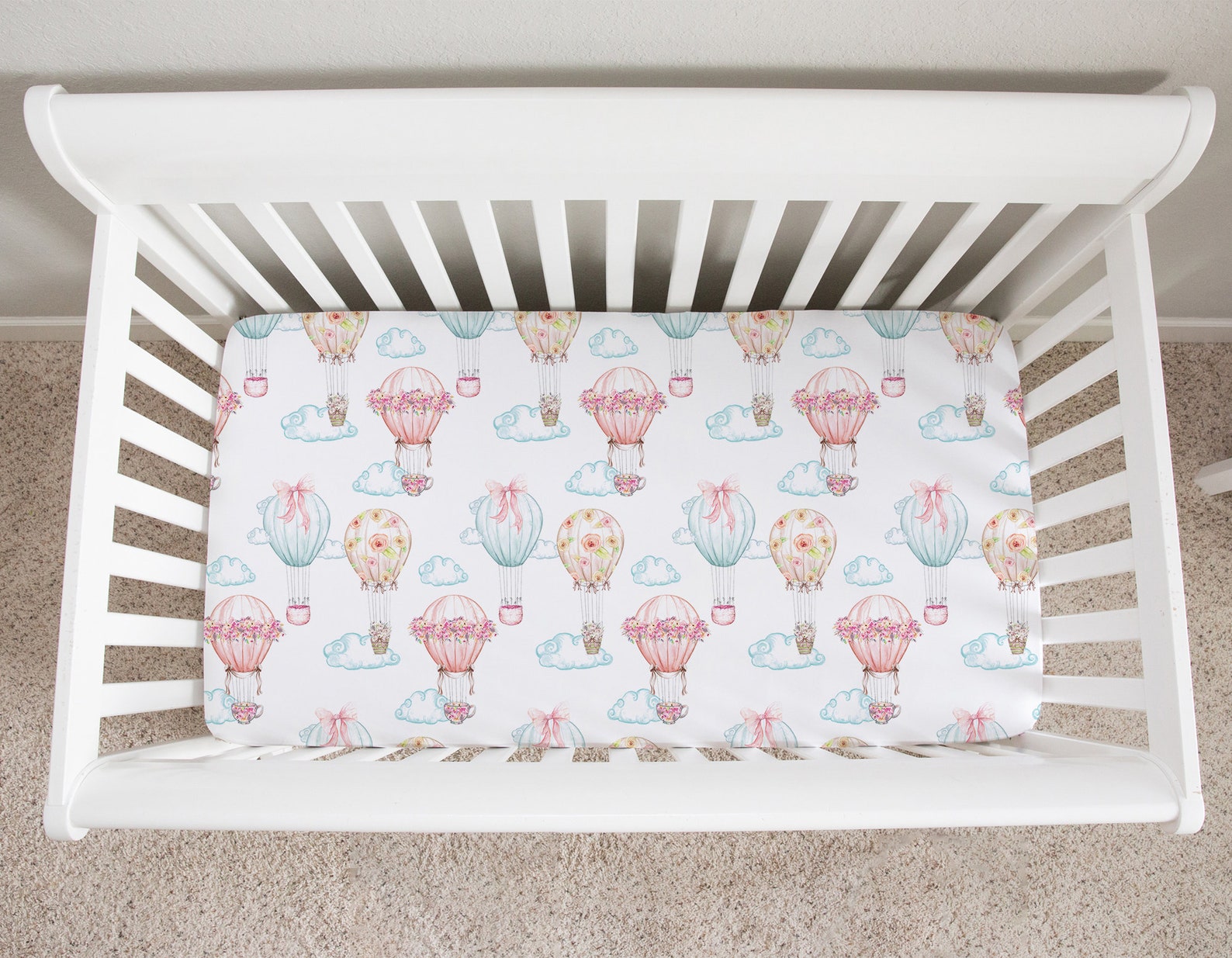 Hot Air Balloon Crib Bedding Set Baby Girl Crib Bedding Hot Etsy