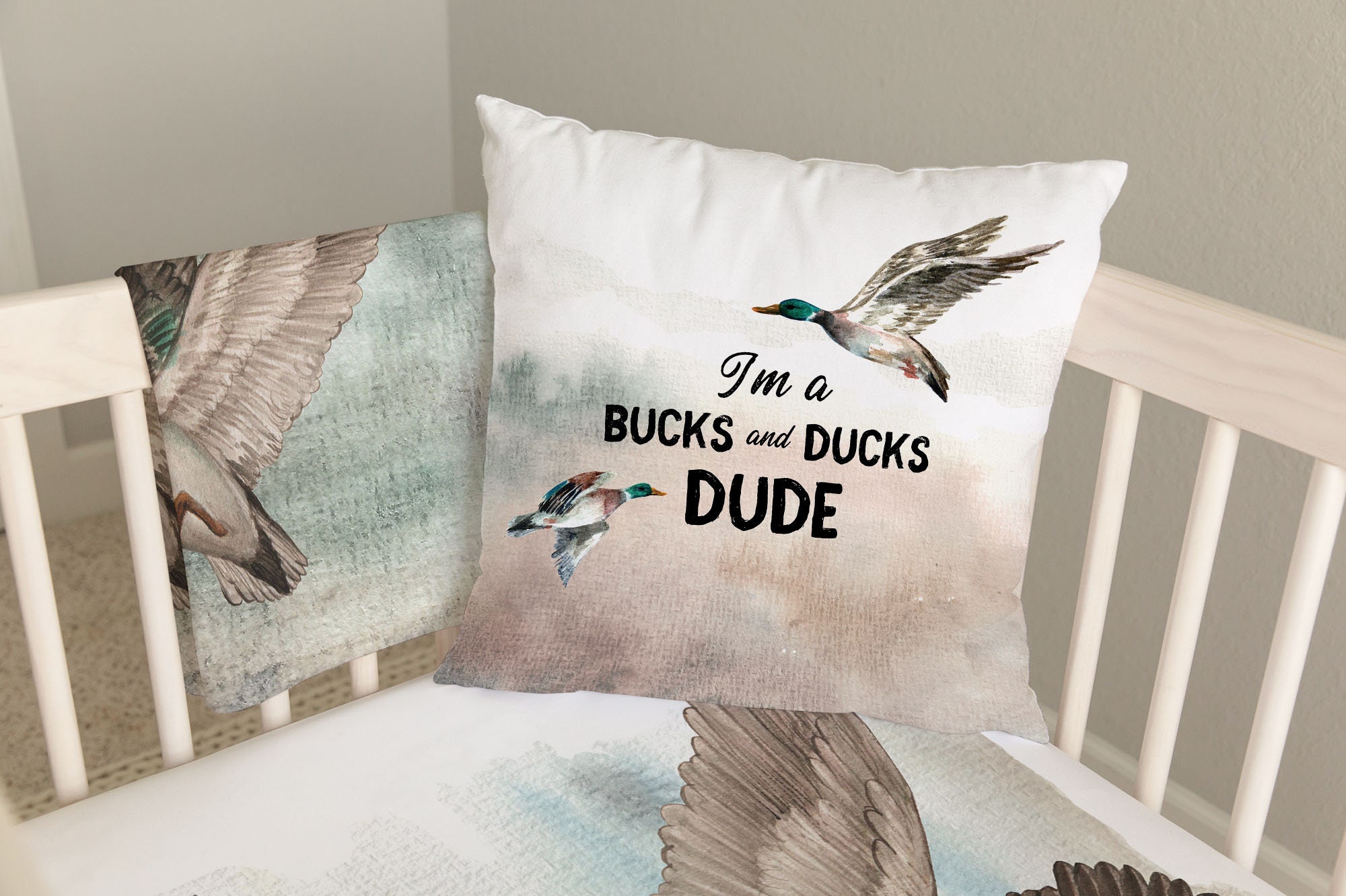 Mallard Duck Hunting Baby Bedding, Duck Hunting Crib Bedding Set, Boy ...