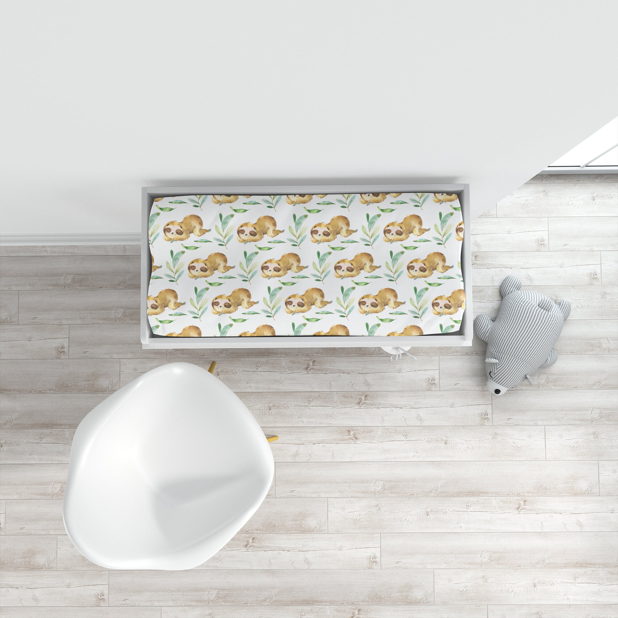 Sloth Crib Bedding Set Baby Boy Crib Bedding Set Sloth Etsy