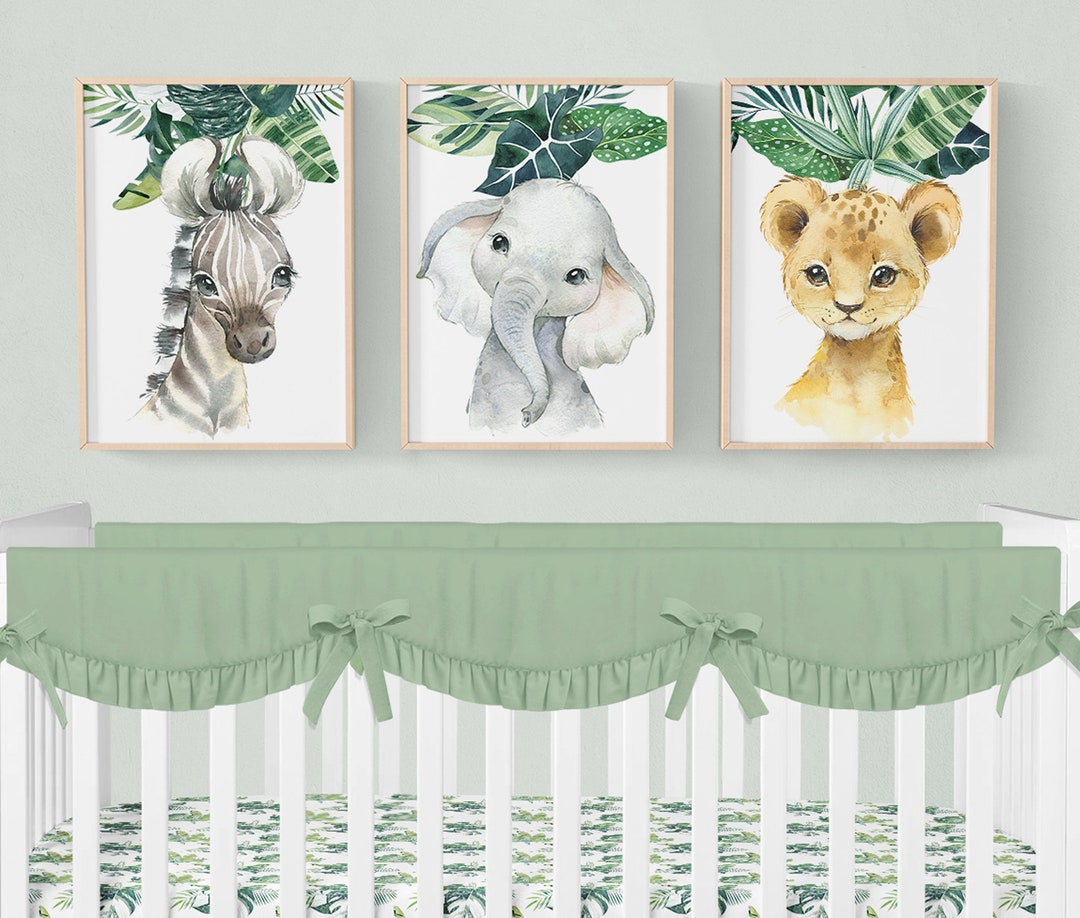 Safari Nursery Prints, Safari Nursery Decor, Set of 3 Prints, Jungle ...