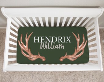 antler crib bedding