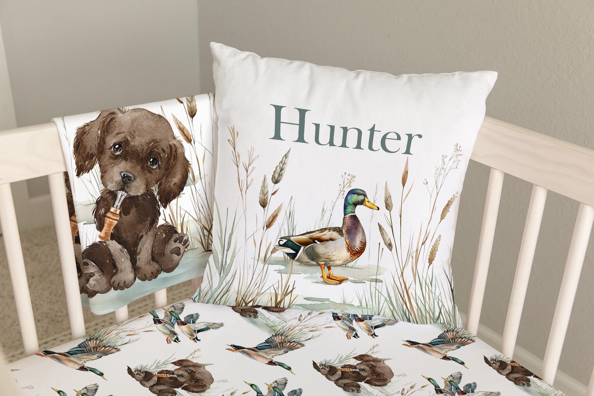 Duck Hunting Crib Bedding Set Boy, Baby Boy Crib Bedding, Mallard Duck ...