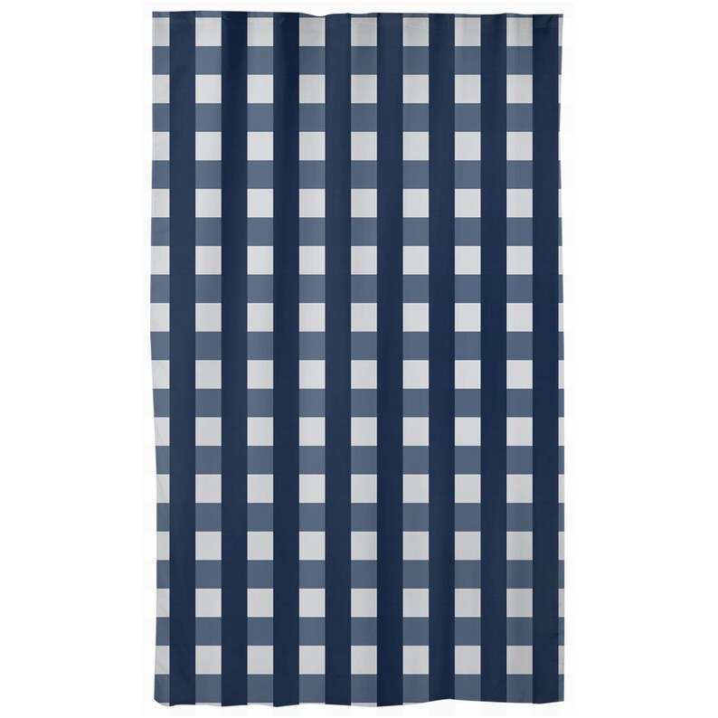 Blue Plaid Nursery Curtains Baby Boy Nursery Curtains Etsy