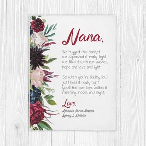 Personalized Blanket For Grandma, Mothers Day Gift for Grandma, Grandma Gift, Gifts For Grandma, Grandma Blanket, Custom Blanket For Grandma