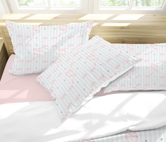 Homewish Dekbedovertrek met schattig strikje dubbel, Kawaii Polka Dots