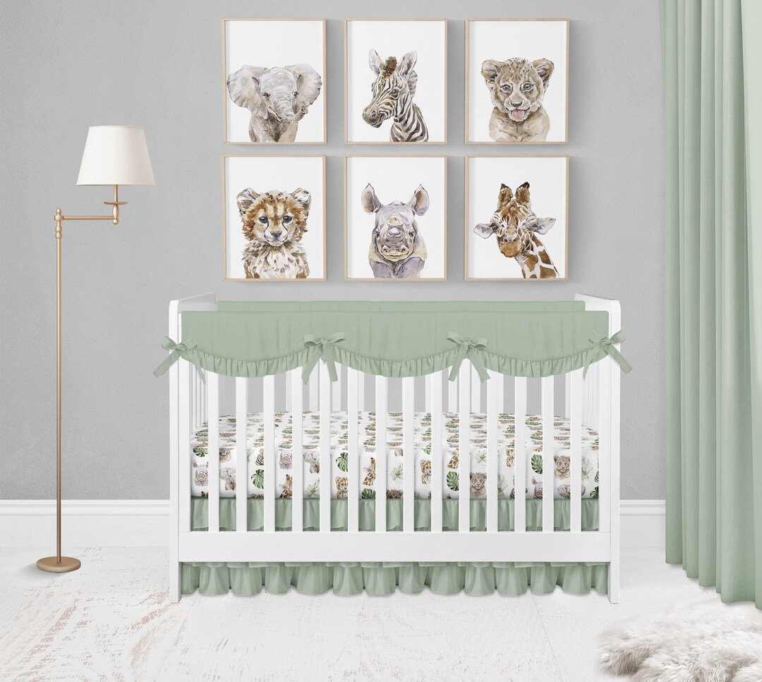 Safari Nursery Prints, Set of 6, Jungle Animals Nursery Decor, Neutral ...