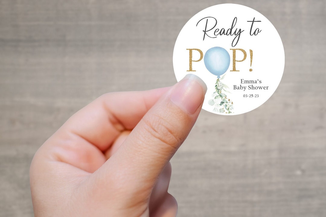 Ready To Pop Baby Boy Labels Printables