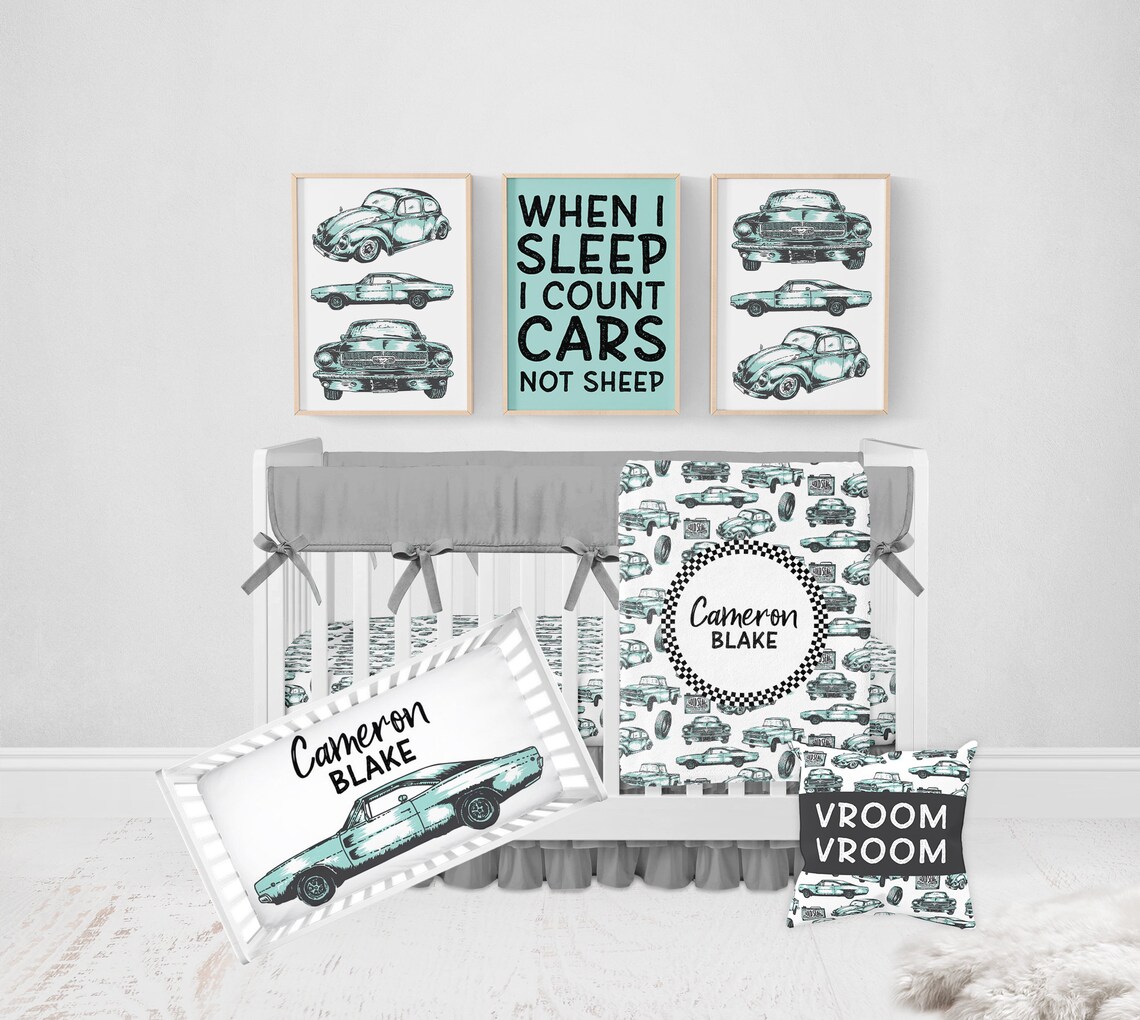Car Nursery Prints Car Nursery Decor Set of 3 Prints Cars - Etsy