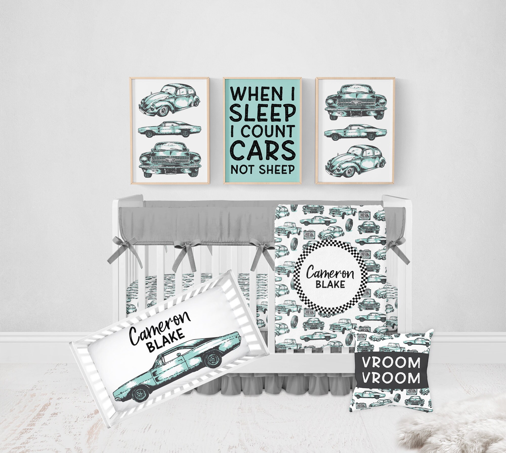 Car Nursery Prints Car Nursery Decor Set of 3 Prints Cars Etsy Canada