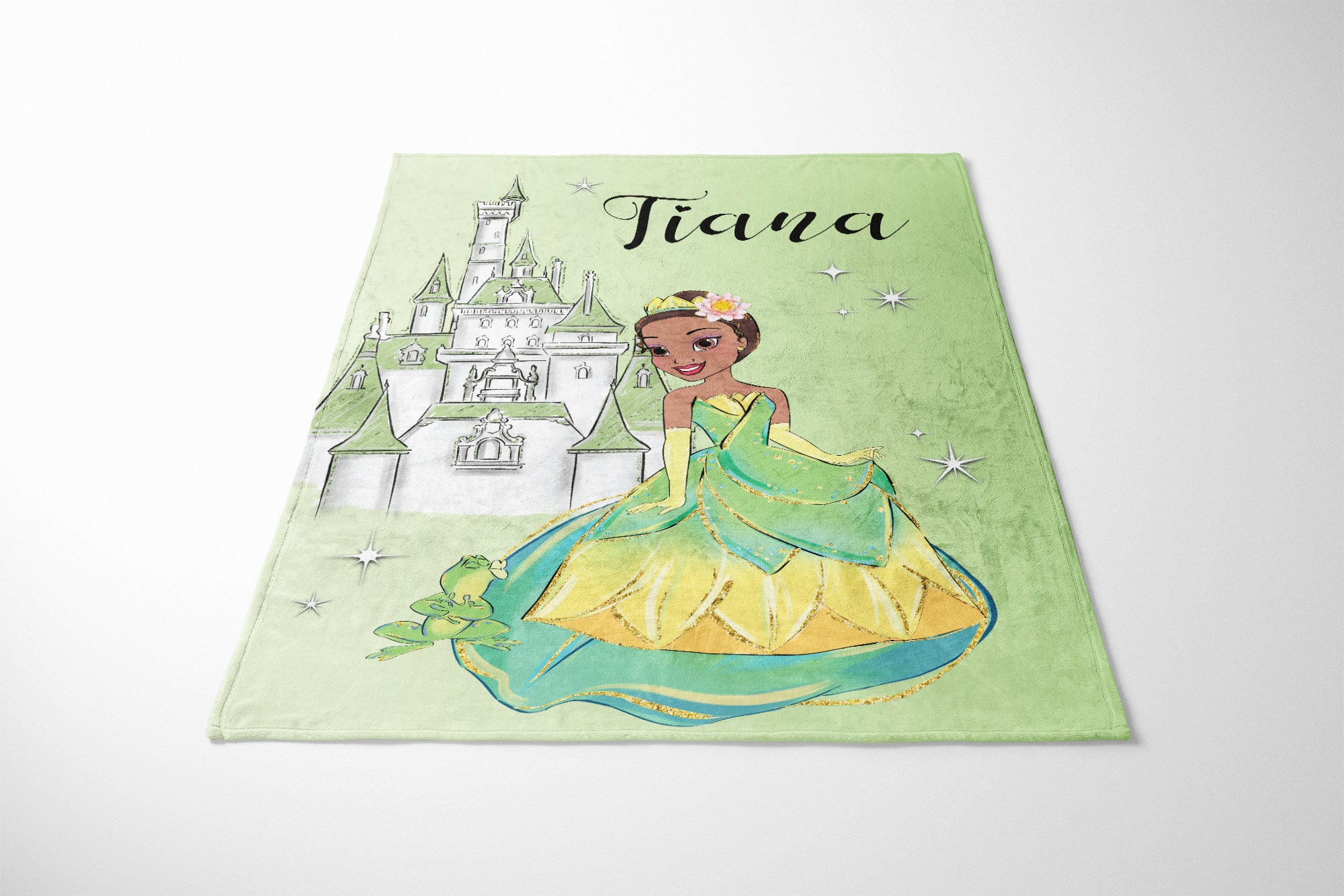 Personalized Princess Blanket Baby Girl Blanket Princess Etsy