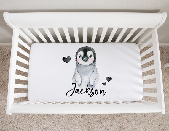 Penguin crib bedding set sale