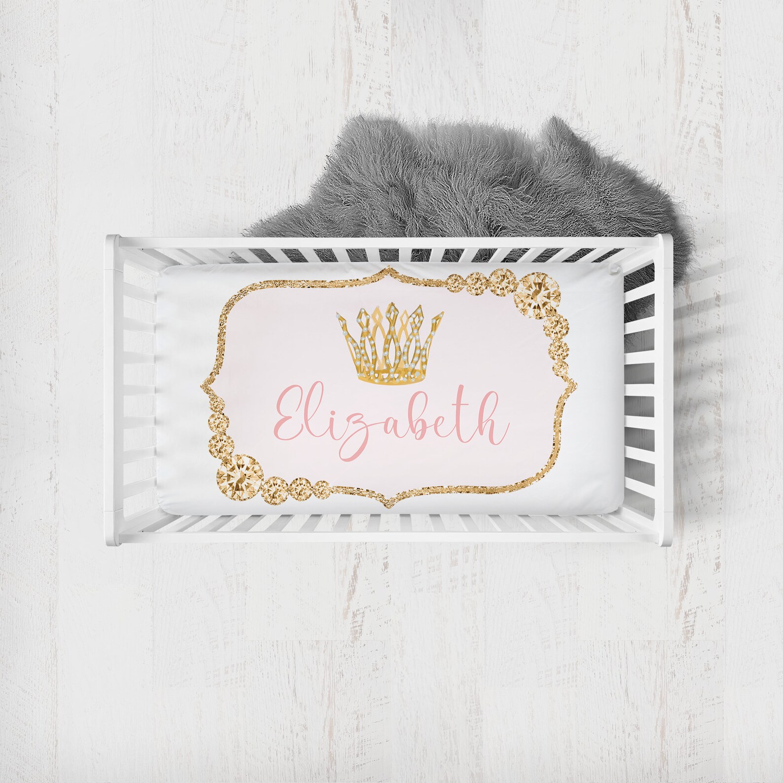 Princess Crib Bedding Set Baby Girl Crib Bedding Etsy