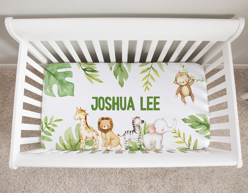 Jungle Nursery Bedding Set Safari Baby Bedding Safari Etsy