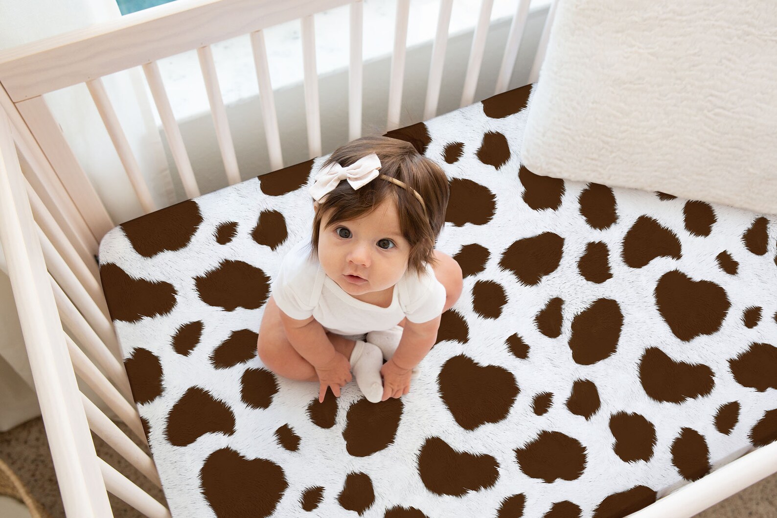 Baby Girl Crib Bedding Set Cow Crib Bedding Farmhouse Etsy