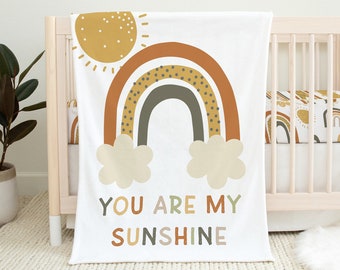 Boho Crib Bedding Set, Baby Boy Crib Bedding, Boho Nursery, Sun