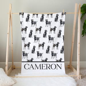 Black Lab Baby Blanket New Baby Gift Dog Lover Baby Shower Gift Dog Nursery Decor Dog Blanket Puppy Nursery Labrador Etsy Canada