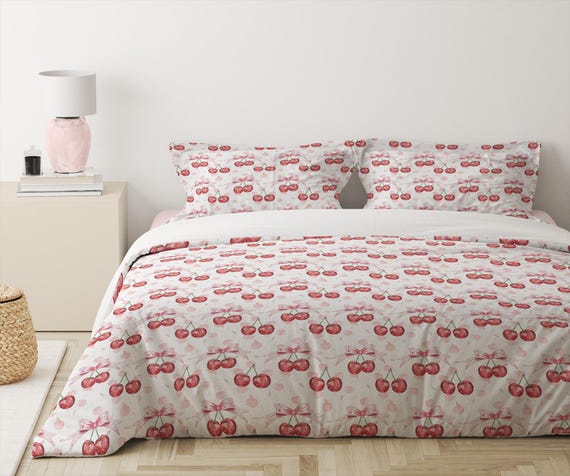 7-tlg. Bettwäsche-Set Queen – Mit Schleifen-Deko, Mikrofaser, Kuschelweich, Waschbar