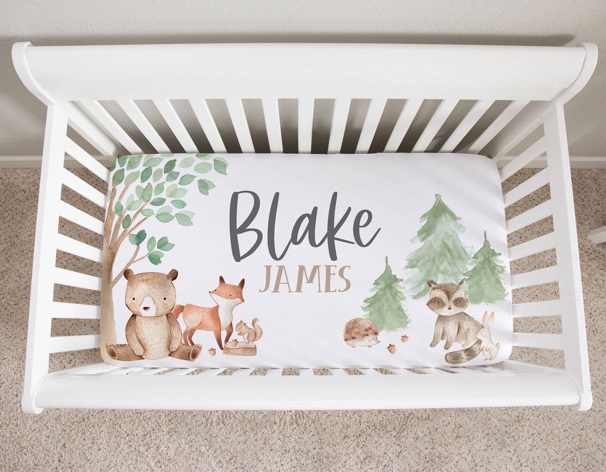 Woodland baby sheets sale