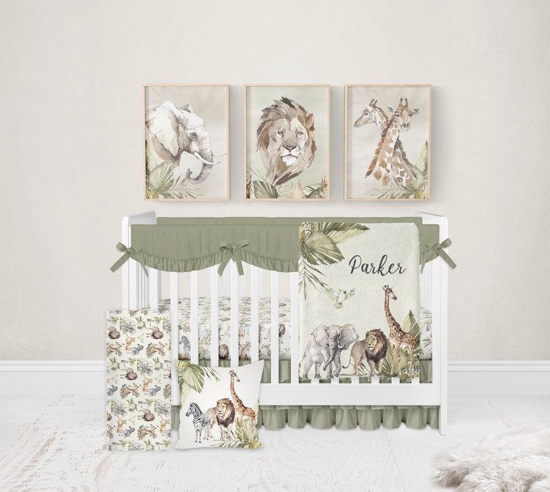 Safari Curtains Safari Nursery Decor Safari Window Curtains Etsy