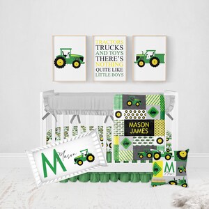 Stampe per cameretta trattore, decorazioni per cameretta trattore, set di 3 stampe, decorazioni per cameretta neonato, stampe per cameretta fattoria, stampe murali trattore, pareti fattoria immagine 2