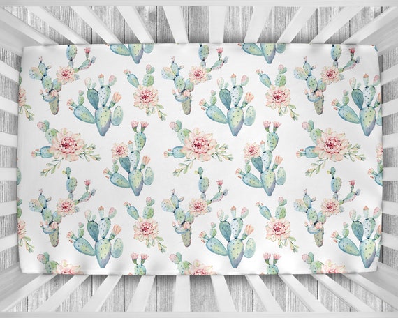 Cactus top crib sheets