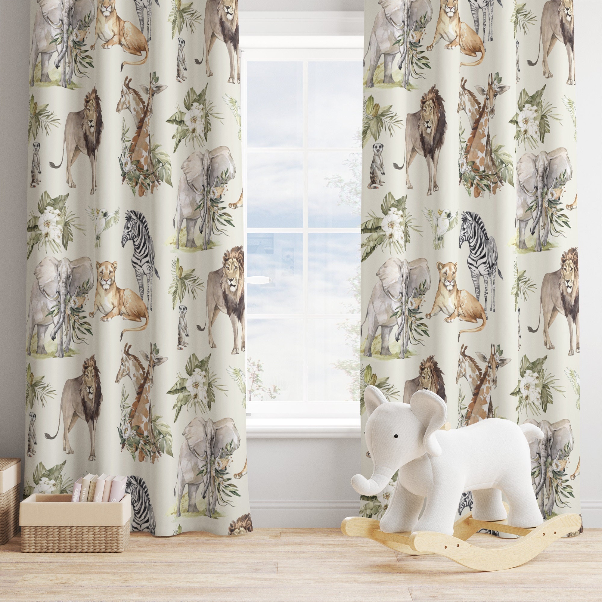 Animal Curtains - Etsy Animal Curtains - Etsy