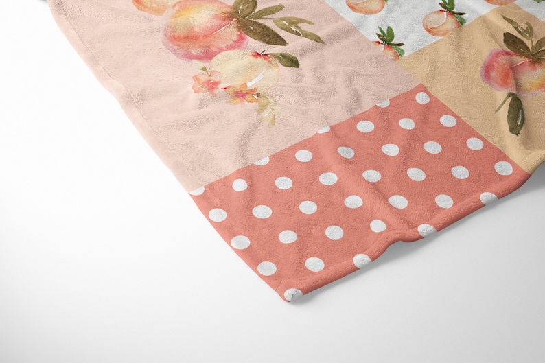 Peach Crib Bedding Set Baby Girl Crib Bedding Set Peach Etsy