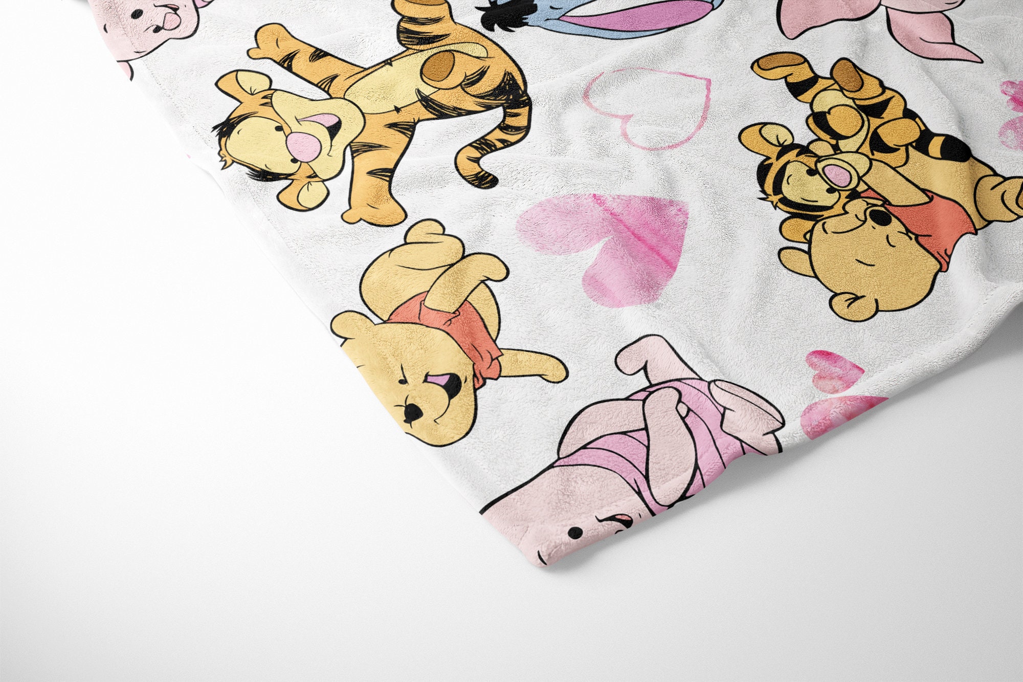 Personalized Winnie the Pooh Baby Girl Blanket Winnie the Etsy
