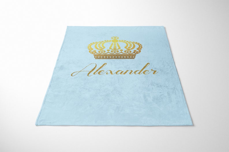 Baby Boy Crib Bedding Set Prince Crib Bedding Light Blue Etsy