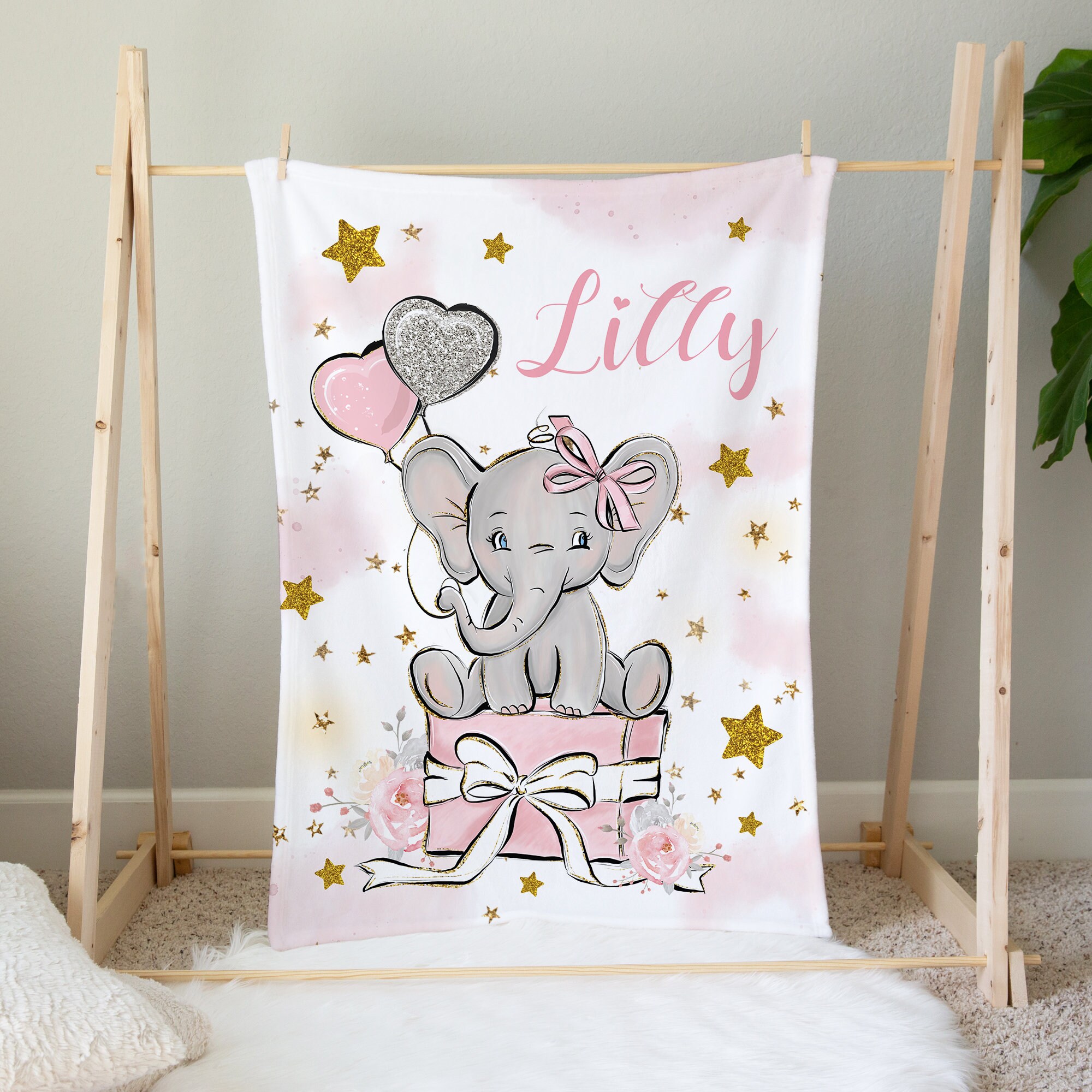 Cheatwood elephant baby girl nursery 6 piece crib bedding set hotsell