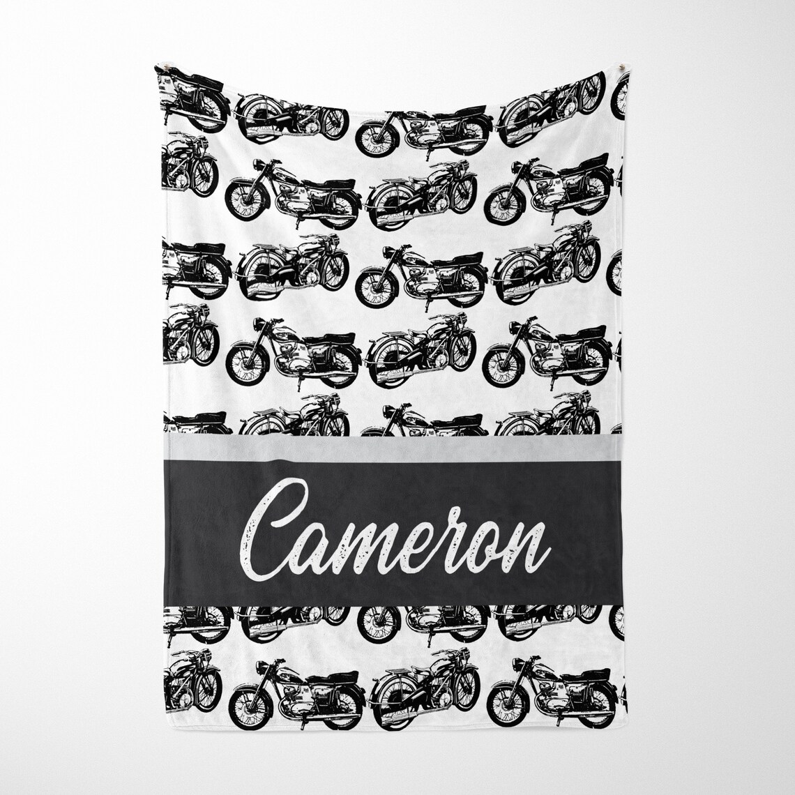Personalized Motorcycle Blanket Motorcycle Baby Blanket Baby Etsy